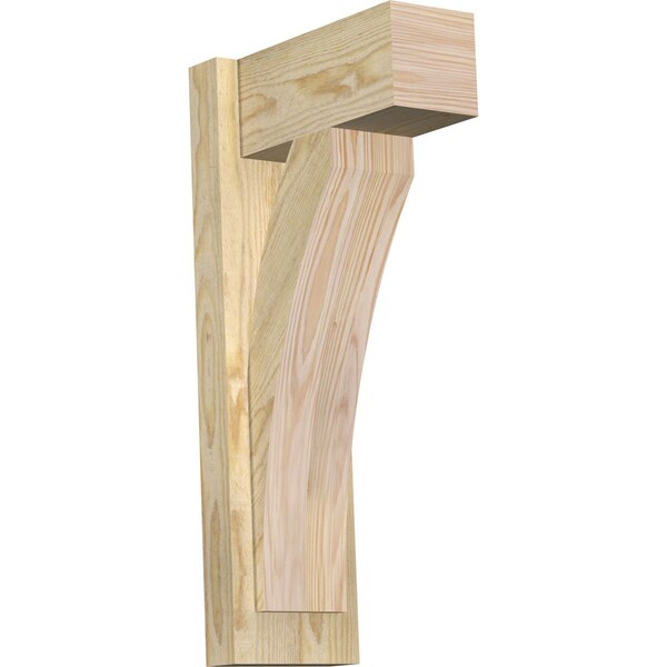 Ekena Millwork Thorton Block Rough Sawn Outlooker, Douglas Fir, 6"W x 12"D x 24"H OUT06X12X24THR05RDF - main